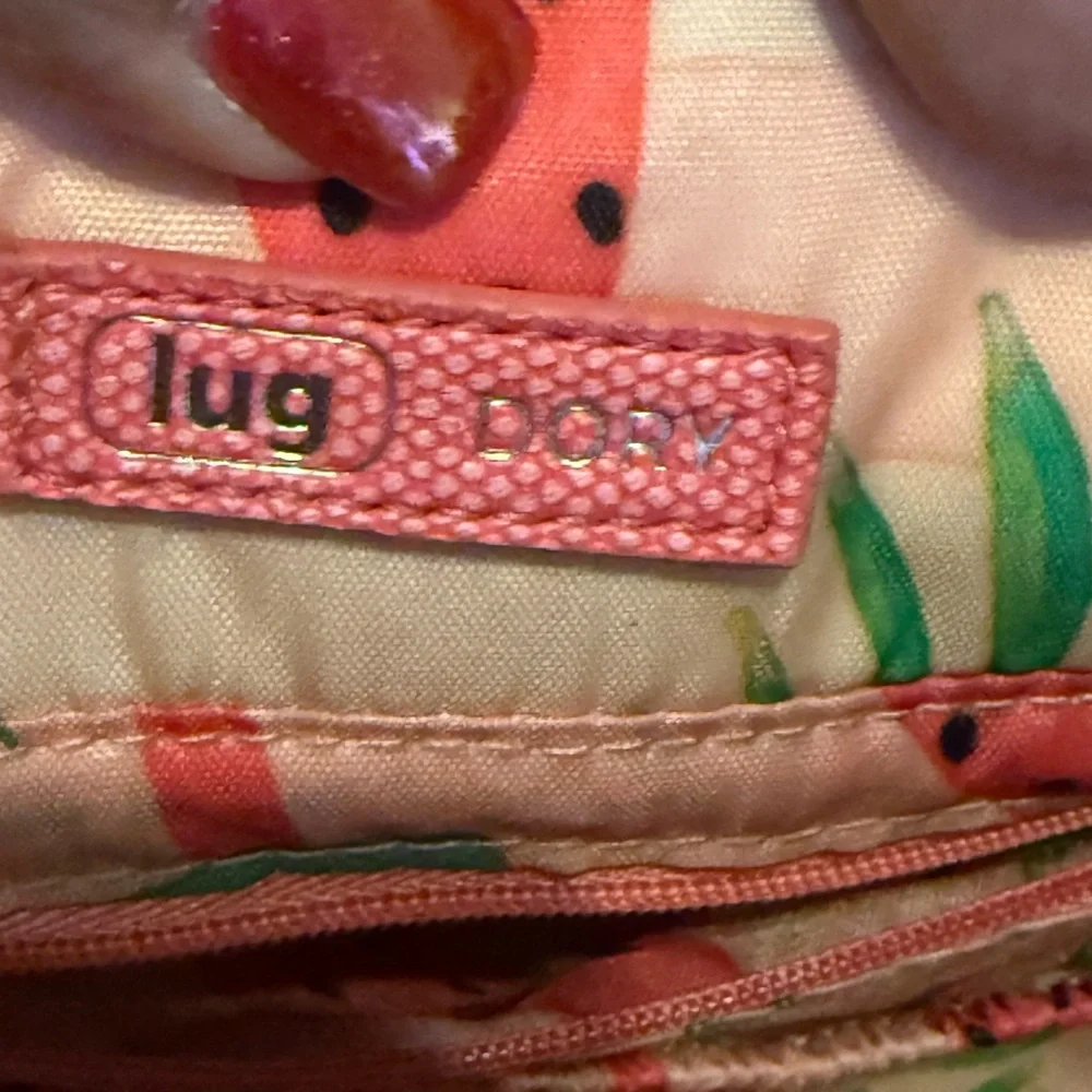 Lug Coral Quilted Small Tote Bag GUC - Picture 10 of 13